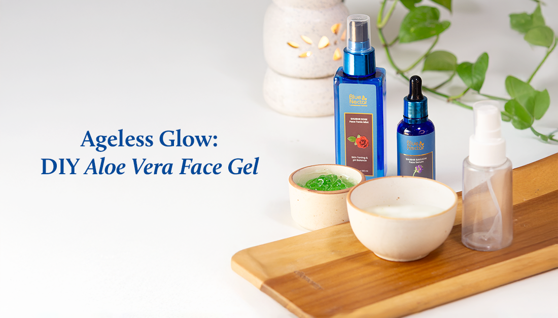 Effortless Glow in Minutes with DIY Aloevera Gel for Face Wrinkles  Blue  Nectar