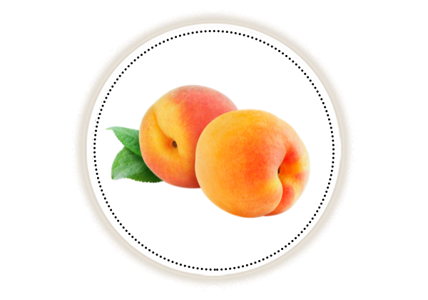 Whole apricot and leaves on white background