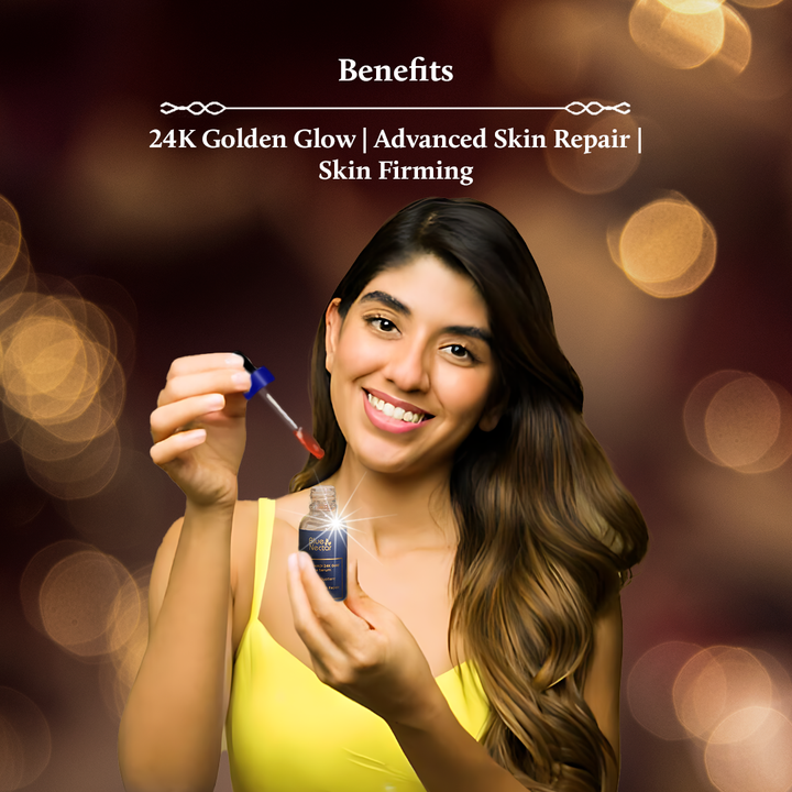 Advanced Skin Repair with Gold serum for face
