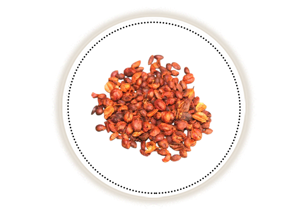 Malkangini seeds on white background