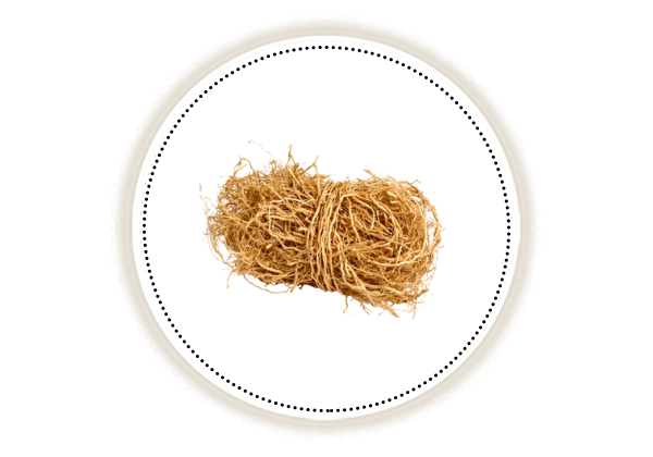 Usira or Khas bundle on white background