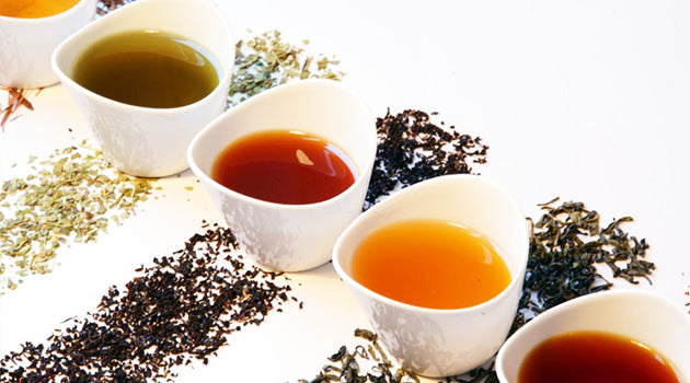 Loose green teas