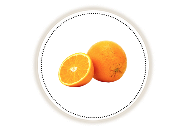sliced and whole orange