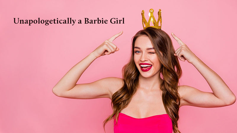 Lady akka Barbie is showing her crown 
