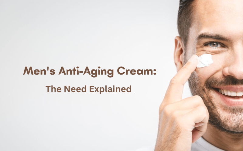 men anti aging cream on face 