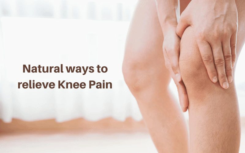 Natural remedies for knee pain with pain relief oil Blue Nectar