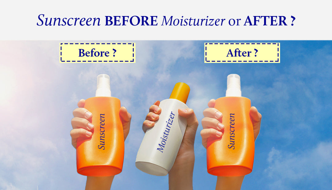 Sunscreen before Moisturizer or after?