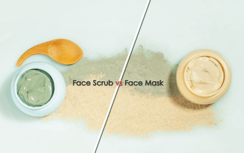face scrub and face mask V/s has been shown 