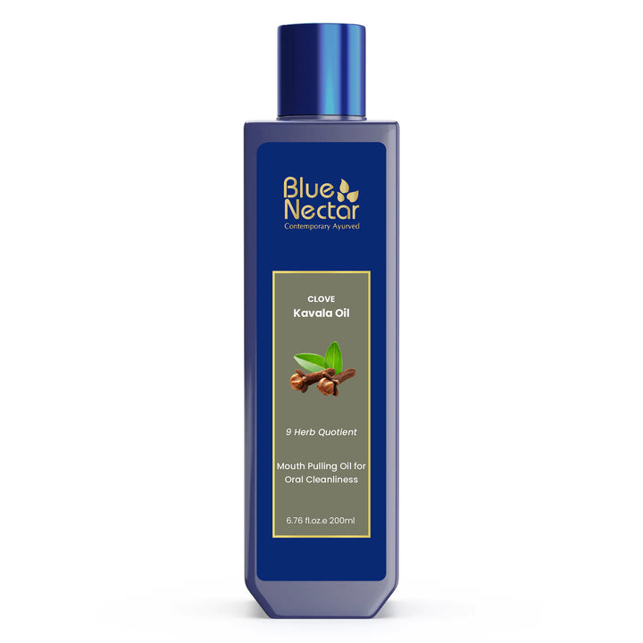 Mouth Oil for Oil Pulling with Coconut & Mint for Oral care and Bad Breath (9 herbs)