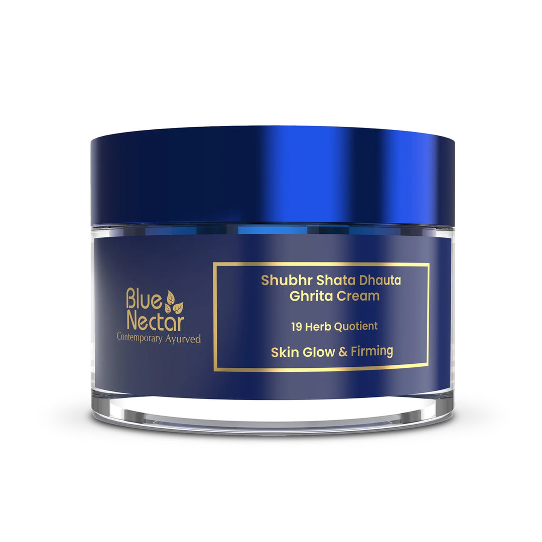 Women's Shata Dhauta Ghrita Face Cream for Skin  Glow & Firming(19 herbs, 50g)