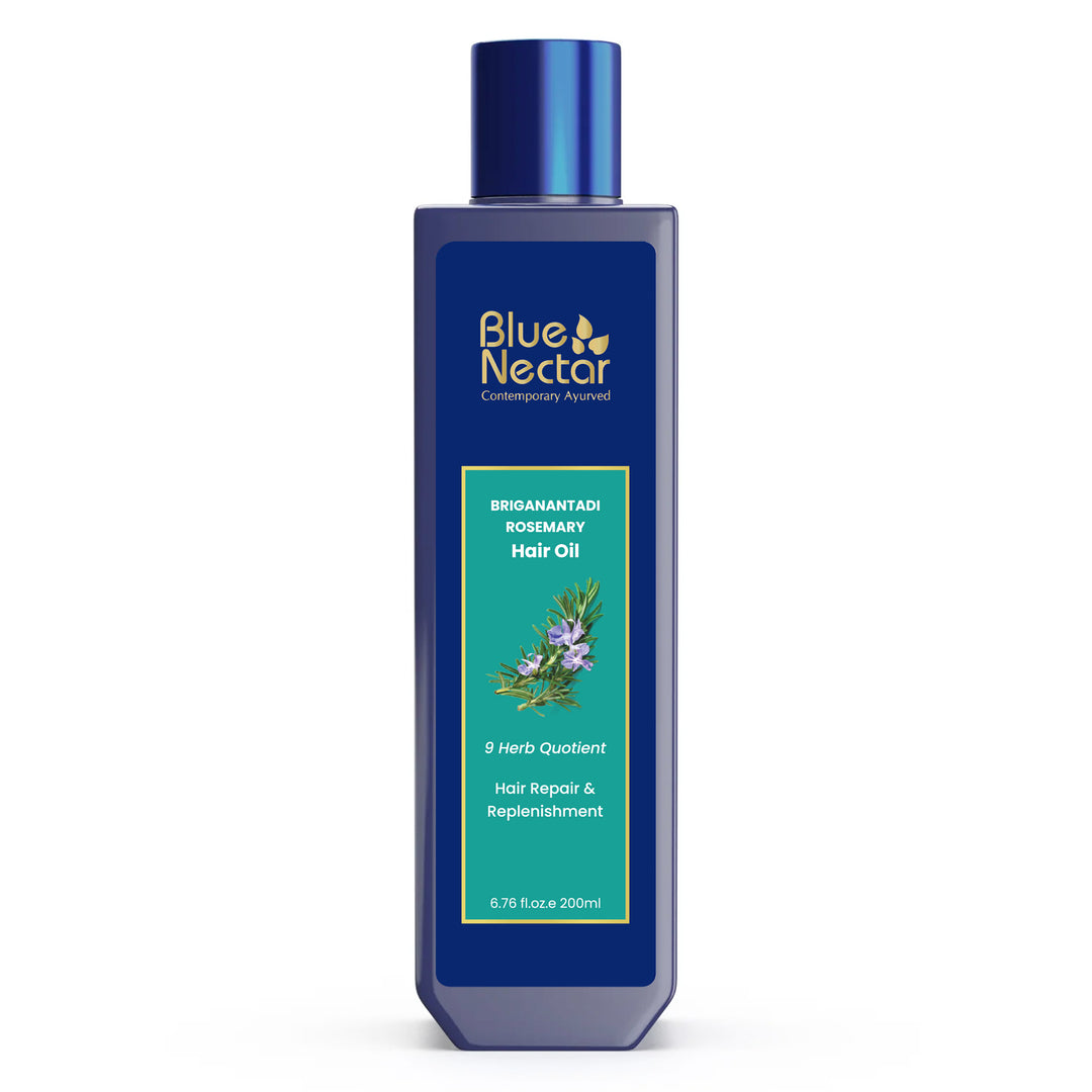 Rosemary Oil for Hair Growth and Hair Fall Control (9 Herbs)