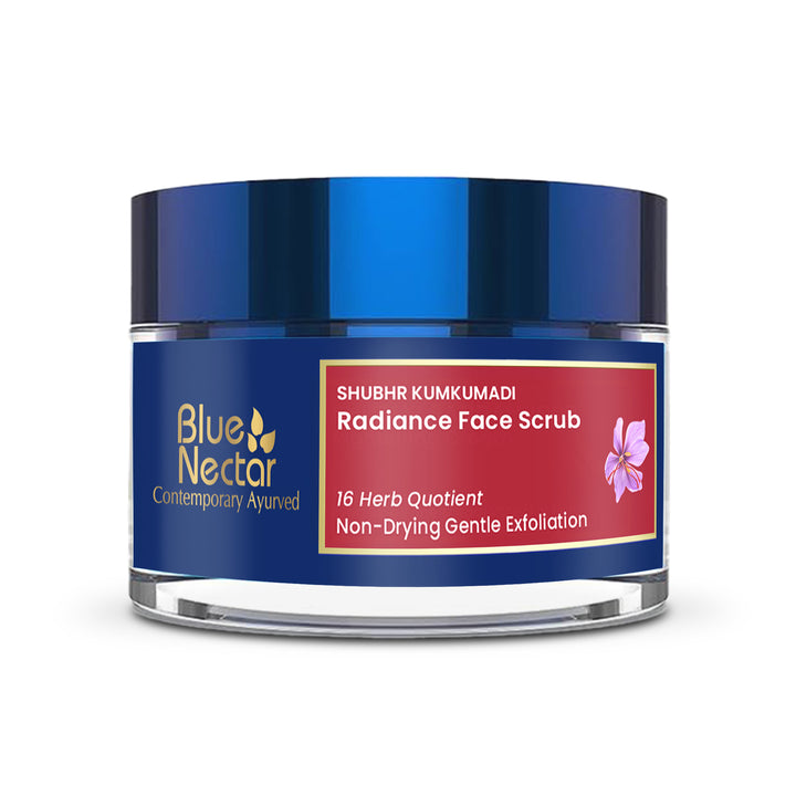 Shubhr Kumkumadi Natural Face Scrub for Glowing Skin (16 Herbs, 50g)