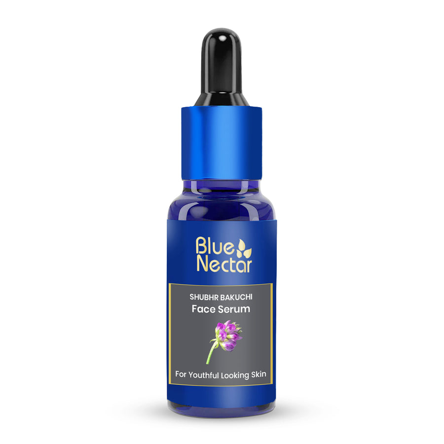 Bakuchi Face Serum bottle with dropper on a white background
