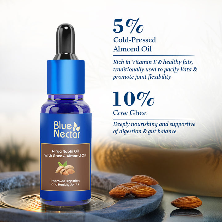 Nabhi Oil with Ghee & Almond Oil for Skin Glow, Improved Digestion & Healthy Joints (22 Herbs)