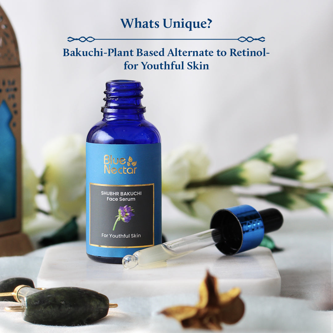 Shubhr Bakuchi Oil Free Face Serum with Plant Based Alternate to Retinol for Fine Lines, Wrinkles & Dark Spots (30 ml)