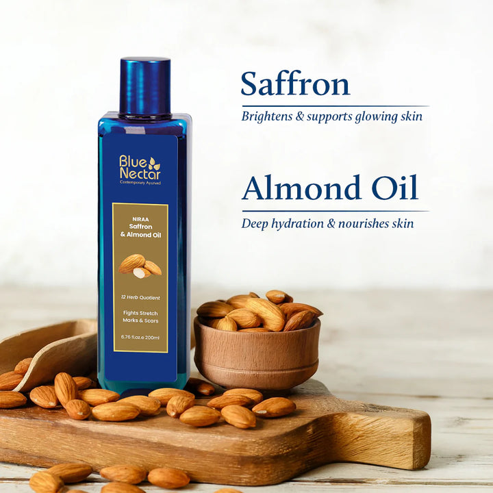 Saffron & almond stretch mark oil | Chemical free
