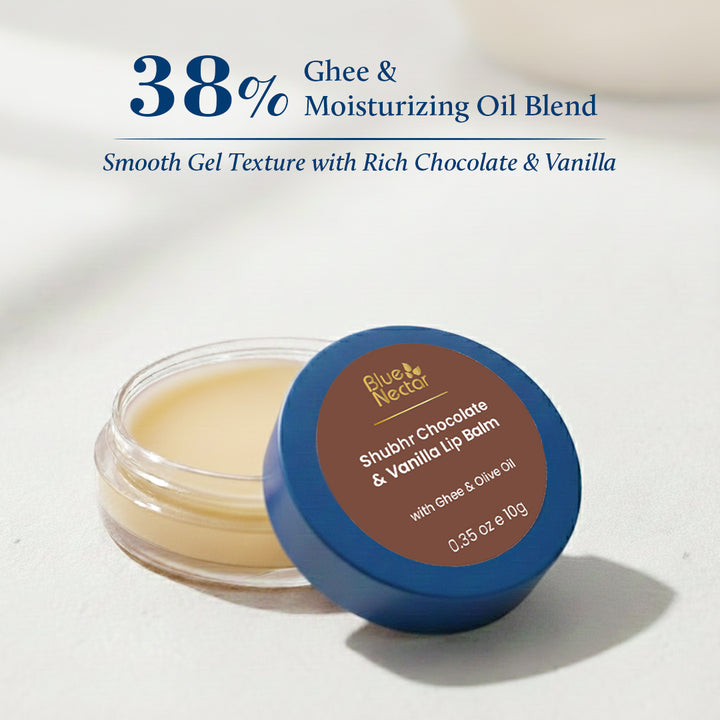 Shubhr Natural Lip Balm with goodness of Ghee ( 10 herbs , 10g )