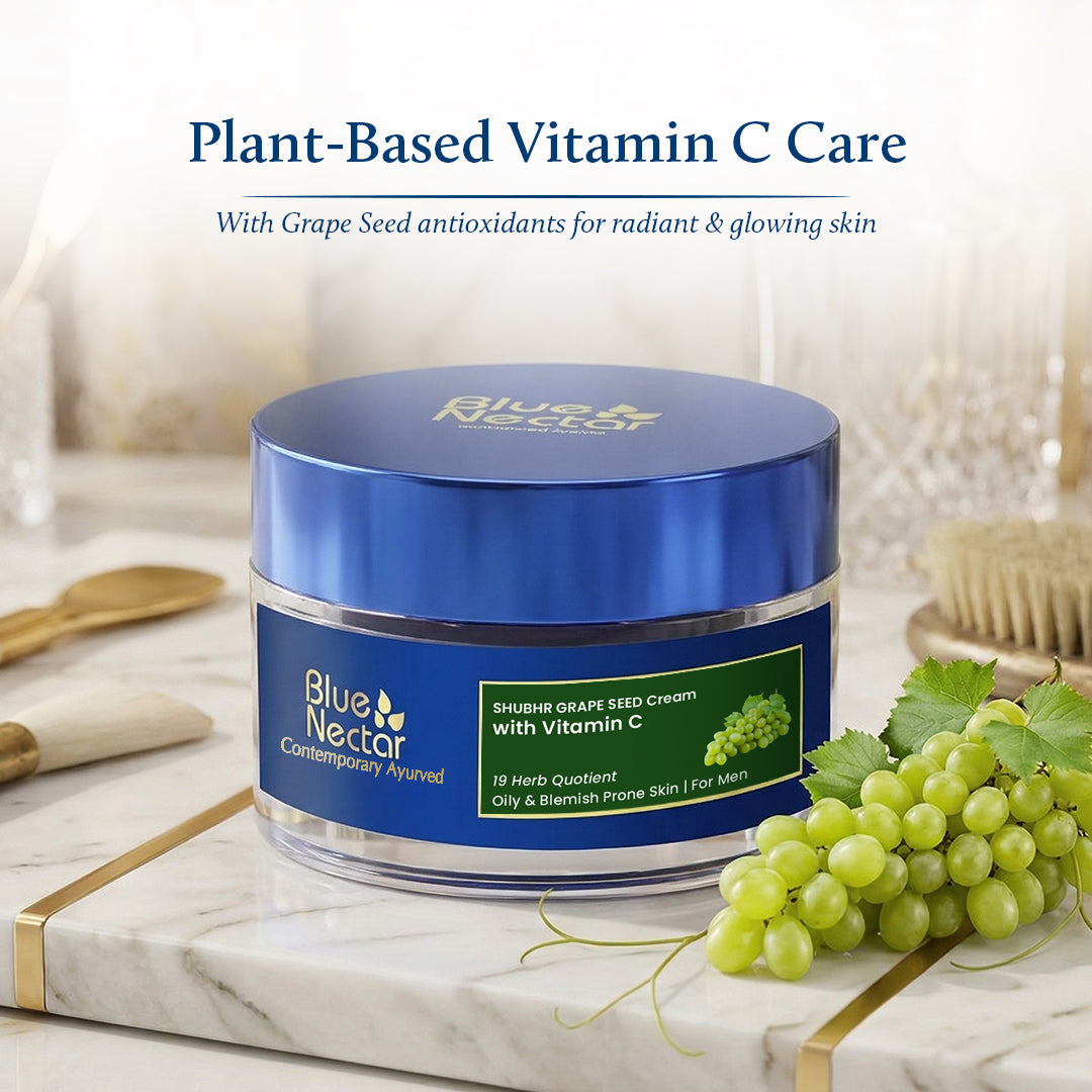 Grape seed cream with Vitamin C for glowing skin