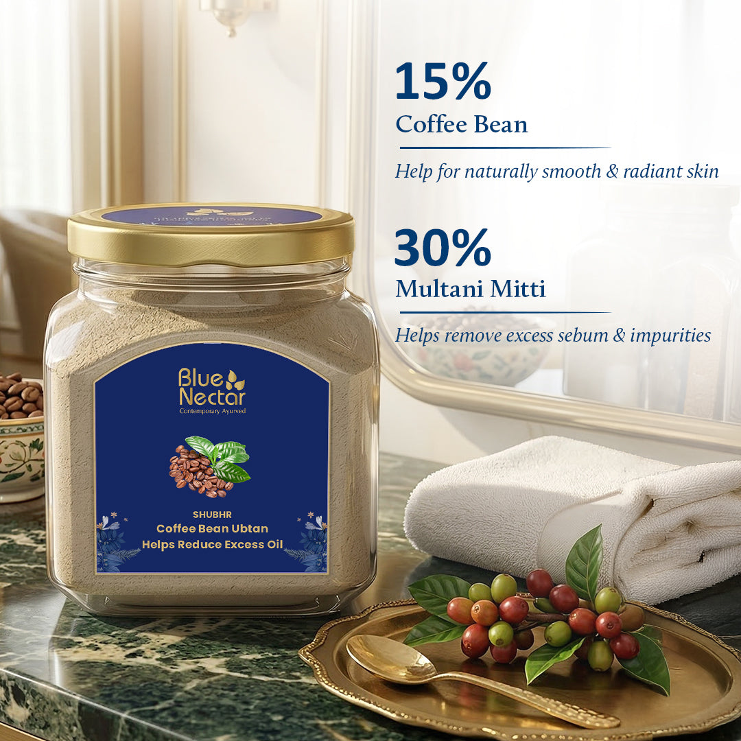 15% Coffee bean ubtan for oily skin | 30% Multani mitti