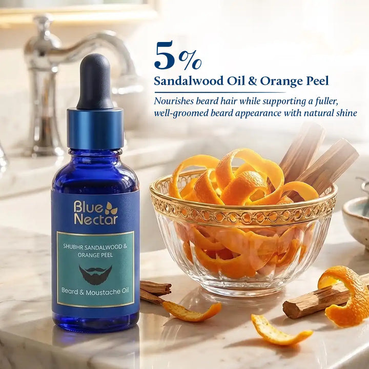 Beard oil for men with 5 sandalwood oil