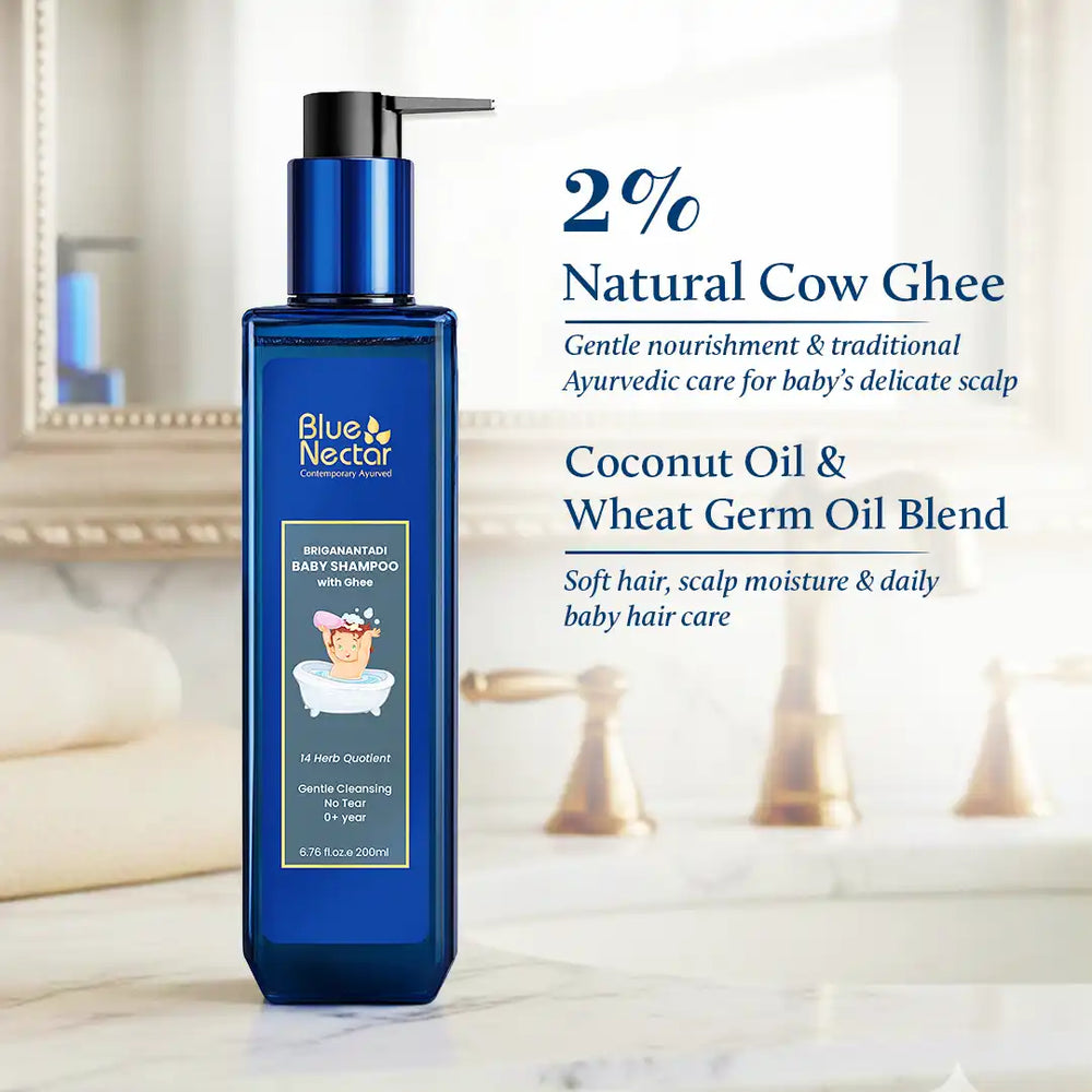 Baby shampoo with ghee | 2% Natural Cow Ghee