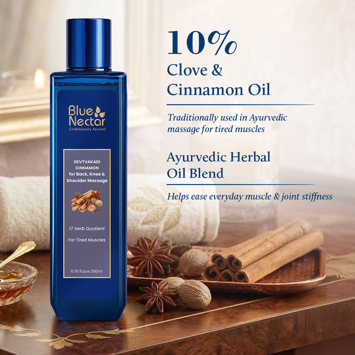 Ayurvedic pain Oil for Joint & Muscles Pain | 10% Clove & Cinnamon Oil