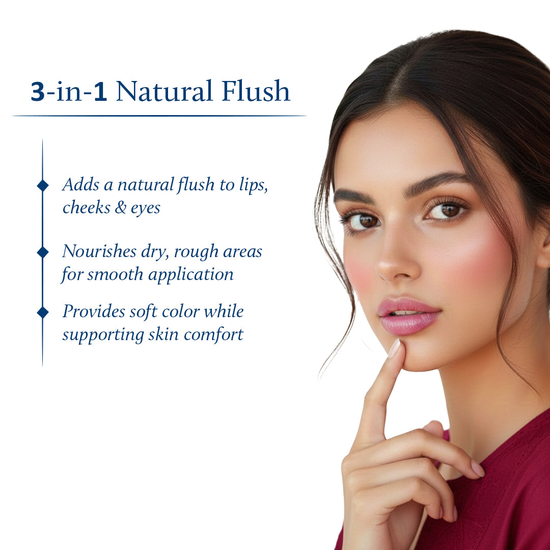 Shubhr Lip Tint, Cheek & Eye Tint with Nourishing Ghee & Shea Butter (10g)