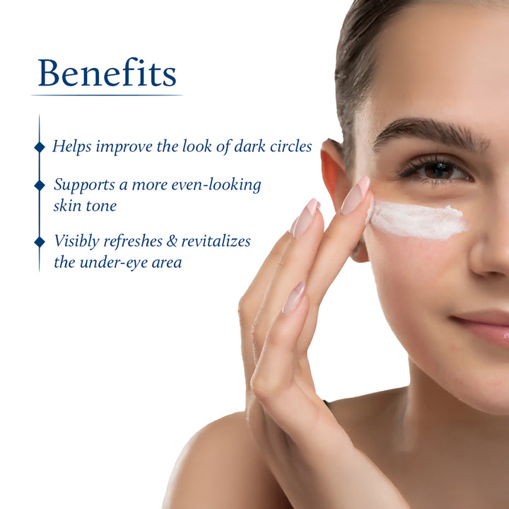 Niacinamide Under Eye Cream for Dark Circles with Papaya & Potato Starch | (18 Herbs, 15g)