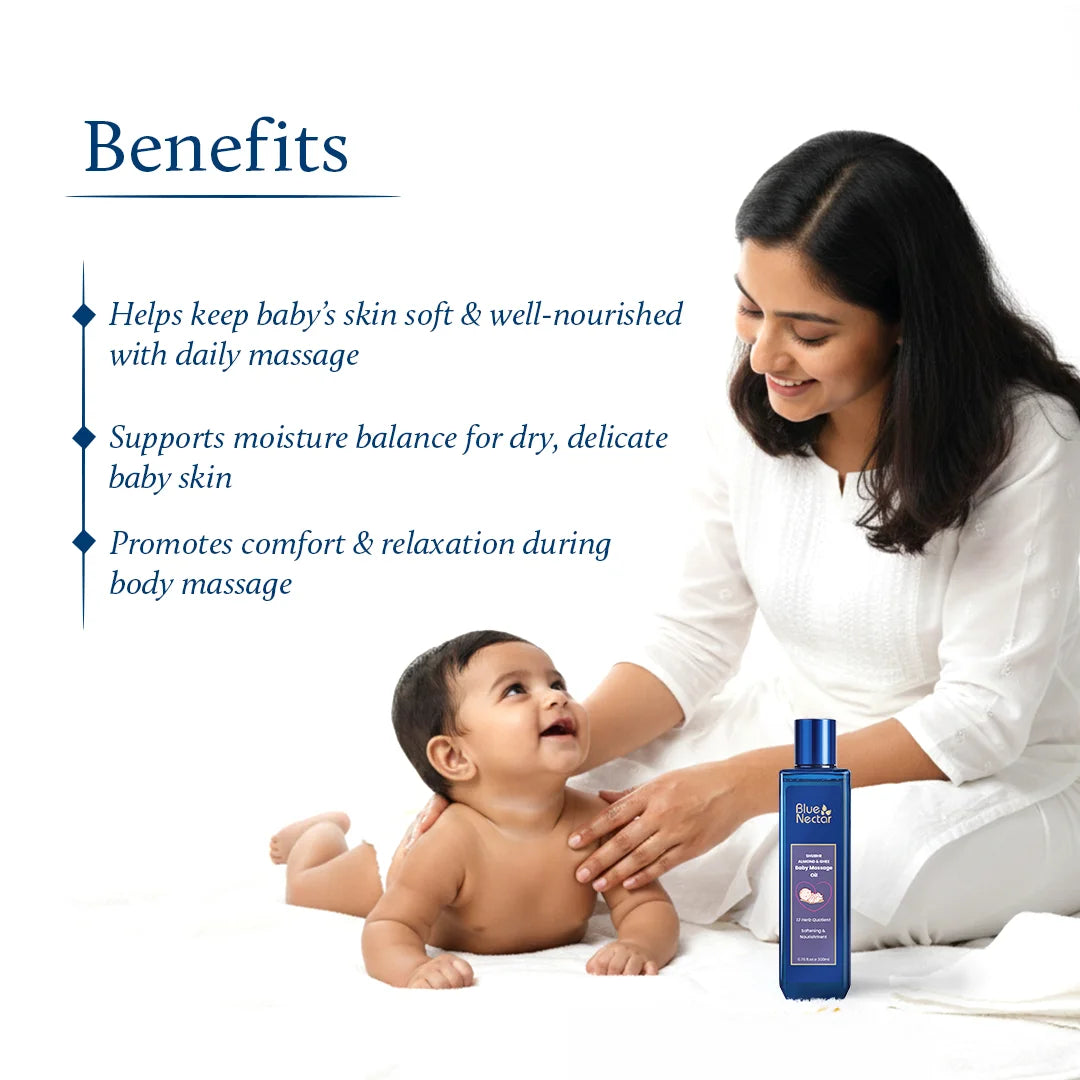 Baby massage oil for nourishment benefits
