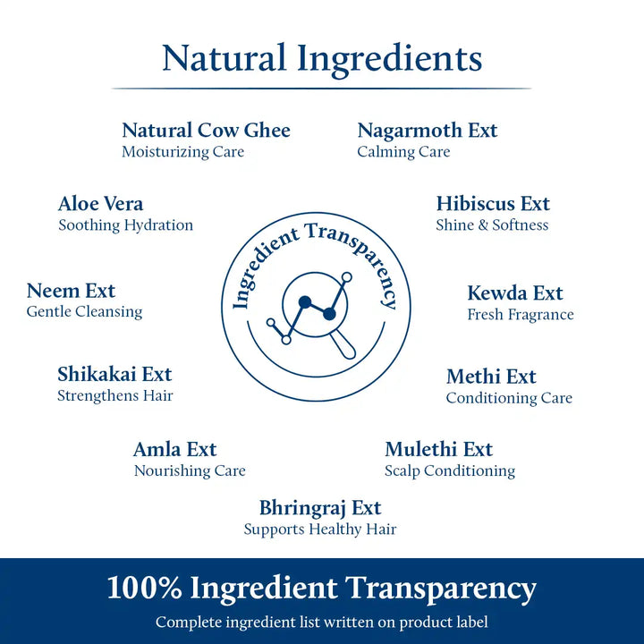 Baby shampoo with ghee ingredients