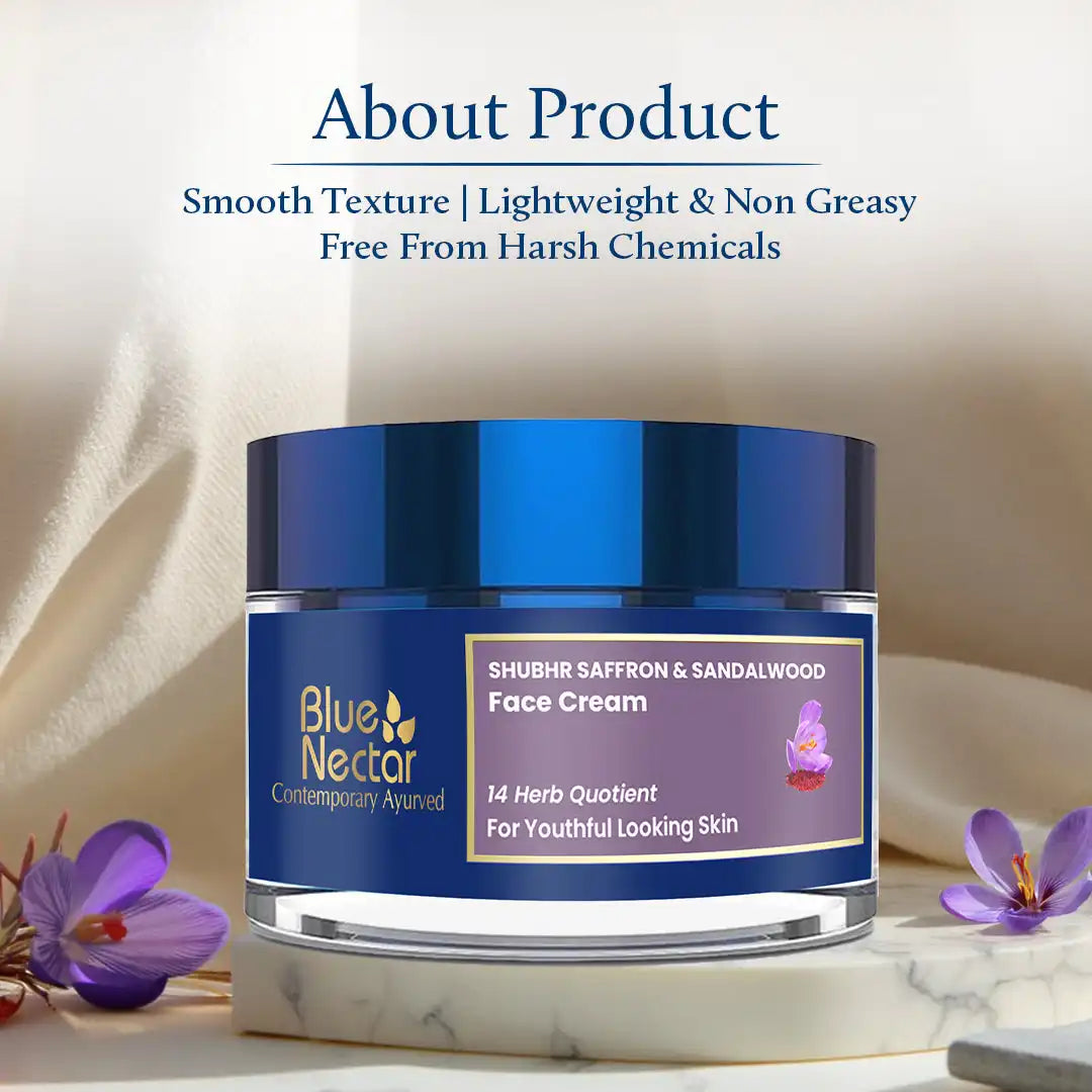 Saffron & Sandalwood anti aging cream for women | Lightweight