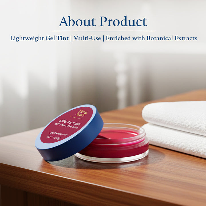 Shubhr Lip Tint, Cheek & Eye Tint with Nourishing Ghee & Shea Butter (10g)