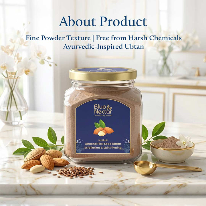Almond & flax seeds exfoliating ubtan | Free from harsh chemicals