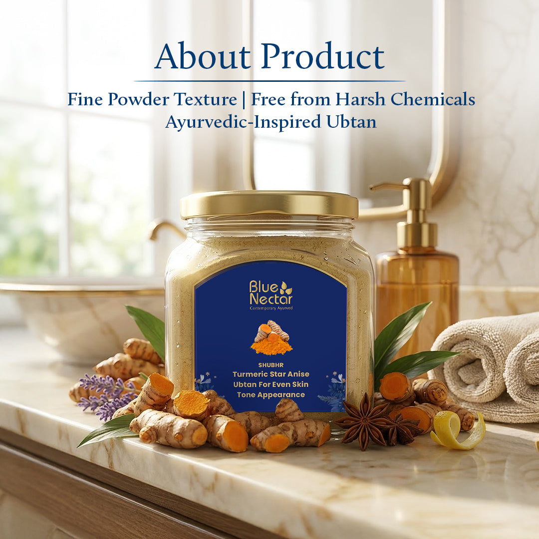 Turmeric star anise ubtan for even skin tone | chemical free