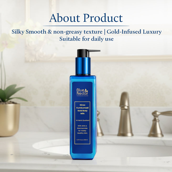 Gold body milk for hydration| Suitable for daiy use