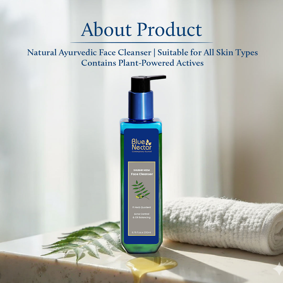 Shubhr Neem Pimple Face Wash for Acne Control & Oil Balancing (11 Herbs)