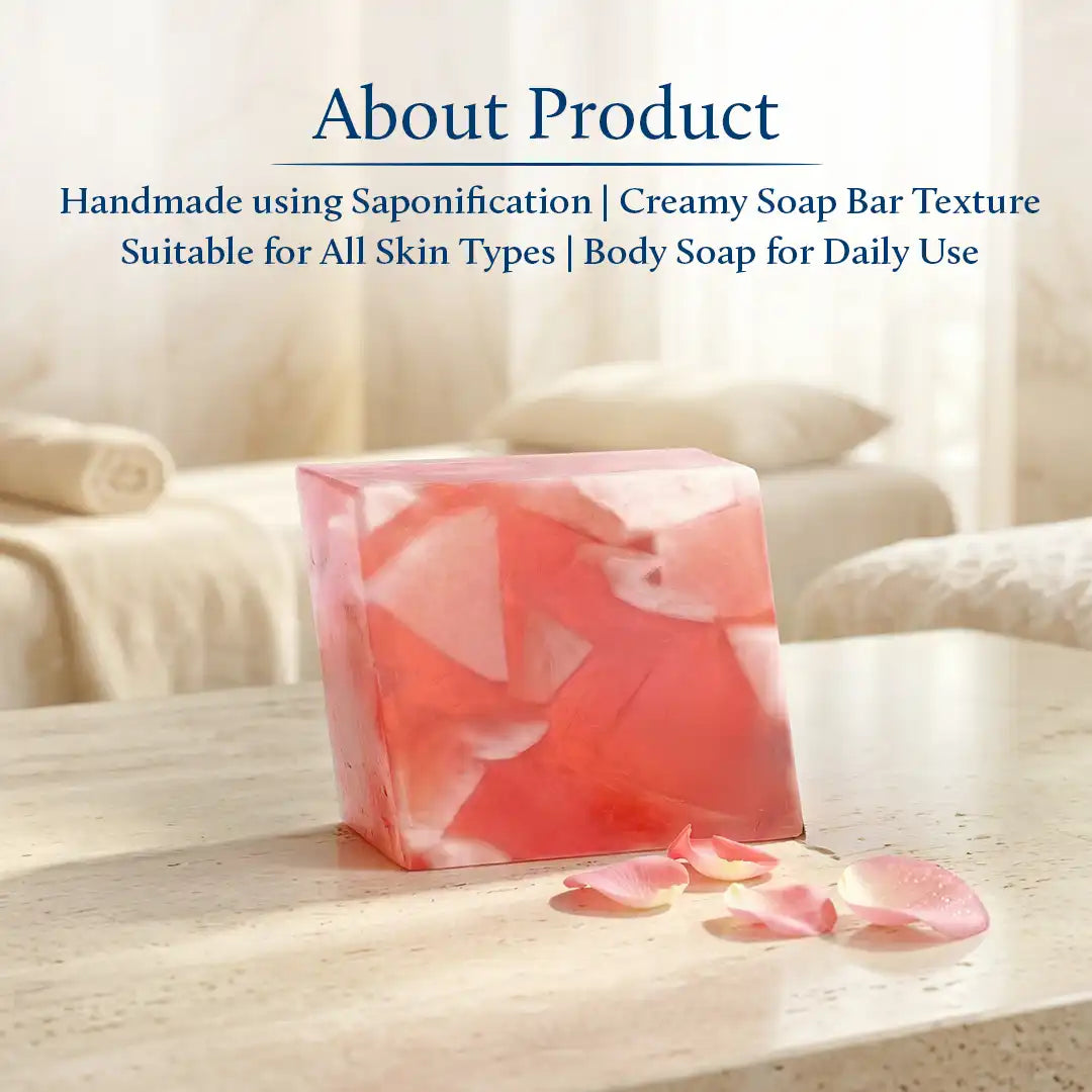 Mridu Snan with Ghee Soap | pH Balance Soap with Kojic Acid, Glutathione & Glycerine | Gentle Cleansing Bar