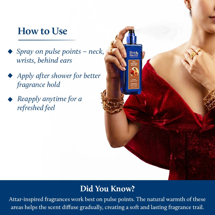 Rose attar mist |How to use