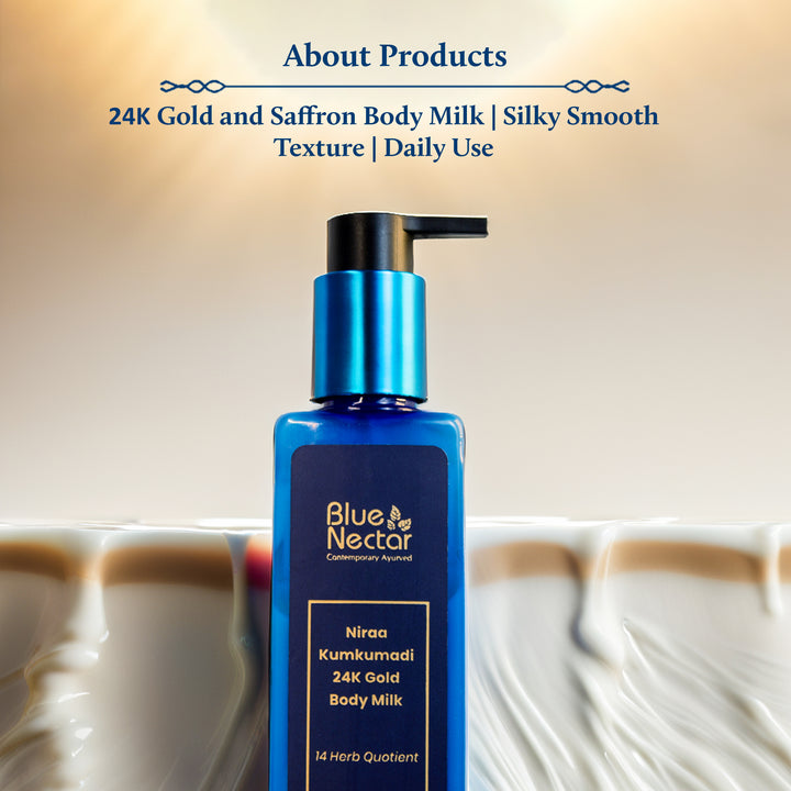 24K Gold & Saffron Body Milk