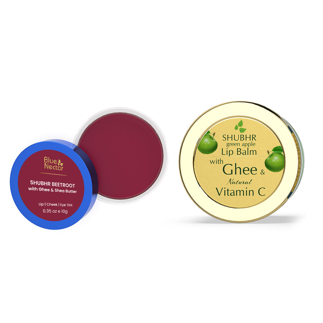 Shubhr Lip Tint & Lip Balm(Combo 2*10g)