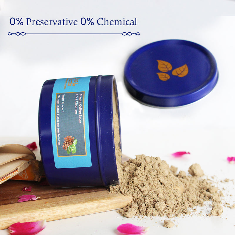 Shubhr Coffee Bean Powder Face Cleanser for Tan Removal