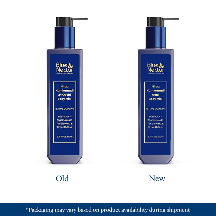 Gold body milk for hydration 200ml new look