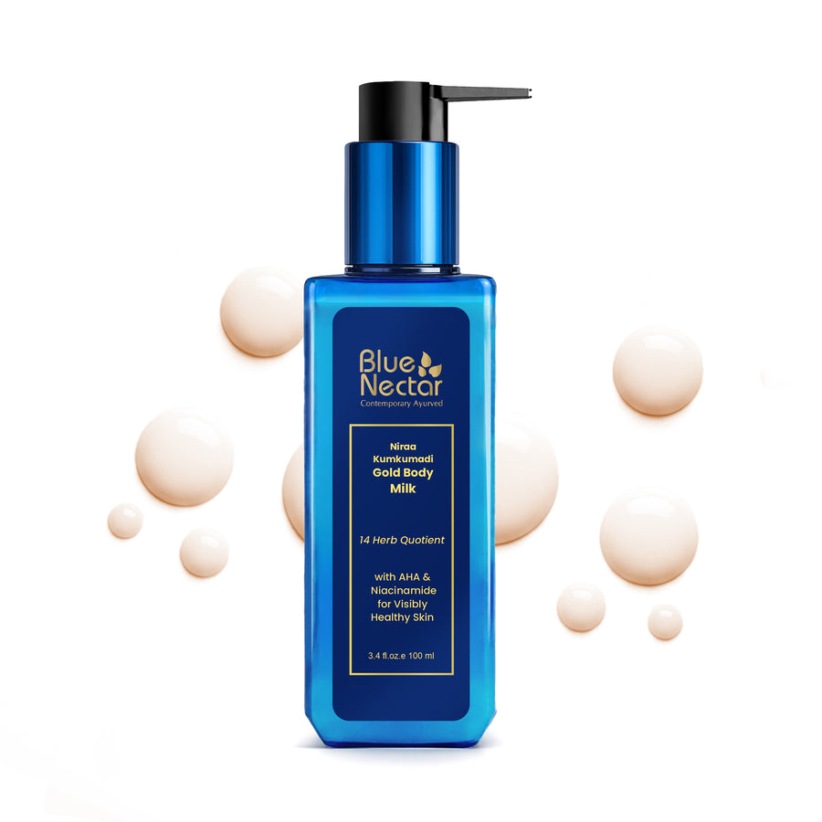 Gold body milk for hydration