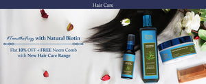 Free Neem Comb with New Hair Care Range