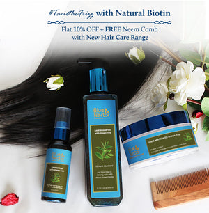 Free Neem Wood Comb with new hair care range
