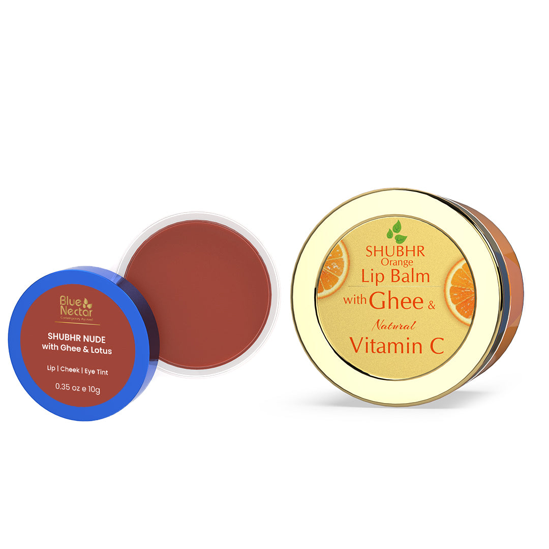 Shubhr Lip Tint & Lip Balm(Combo 2*10g)