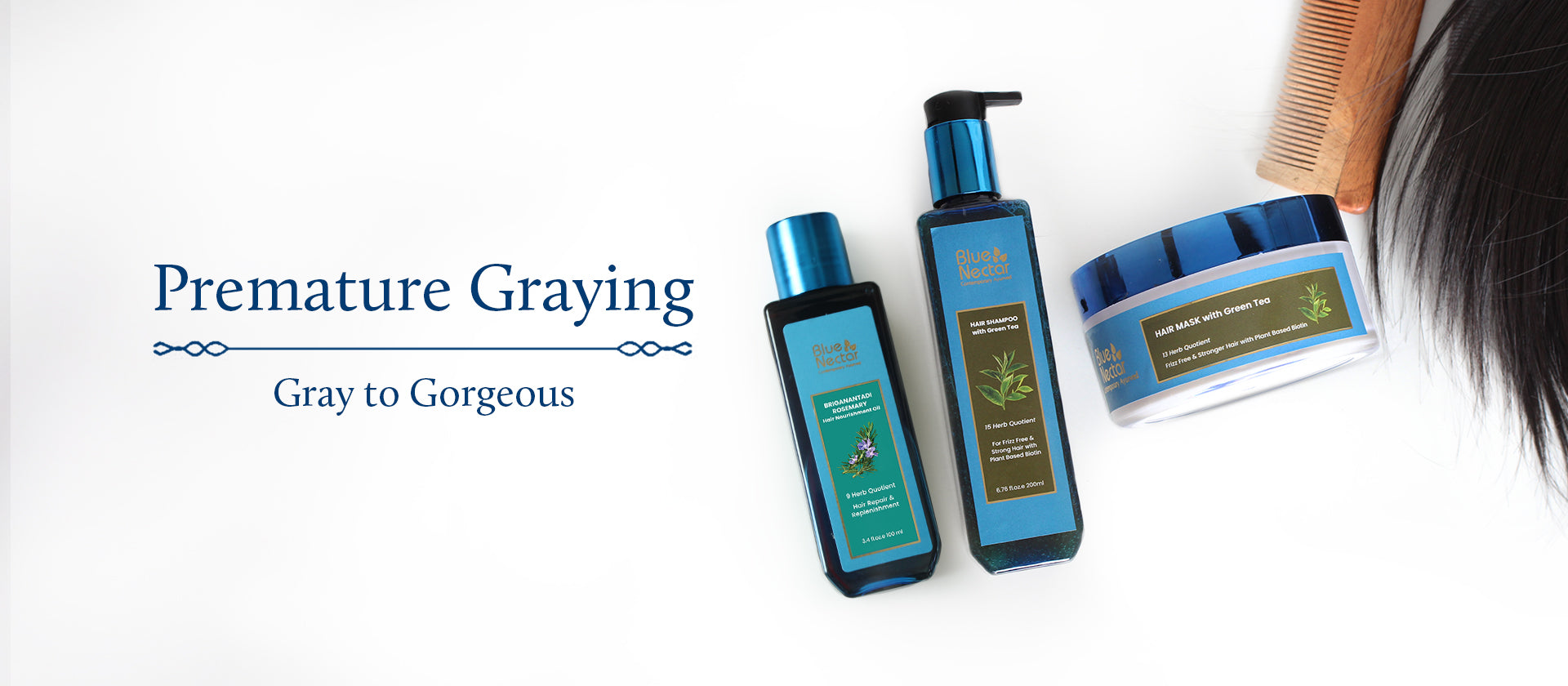 Premature gray hair treatment.