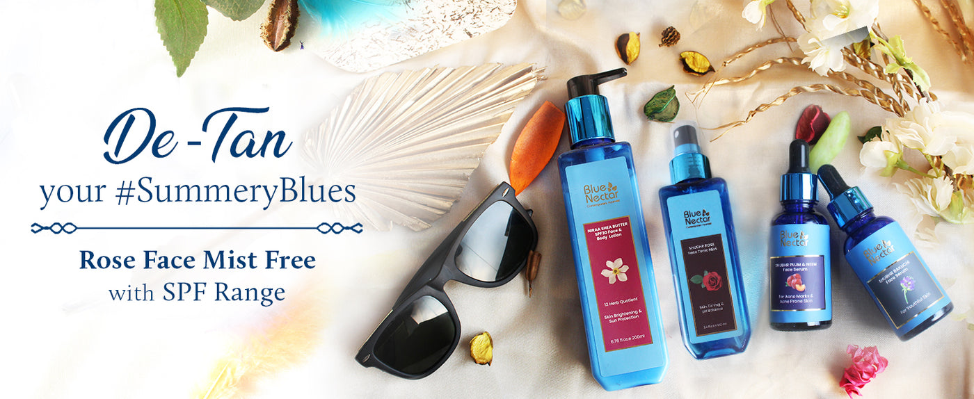 Free rose face mist with summeryblues collection