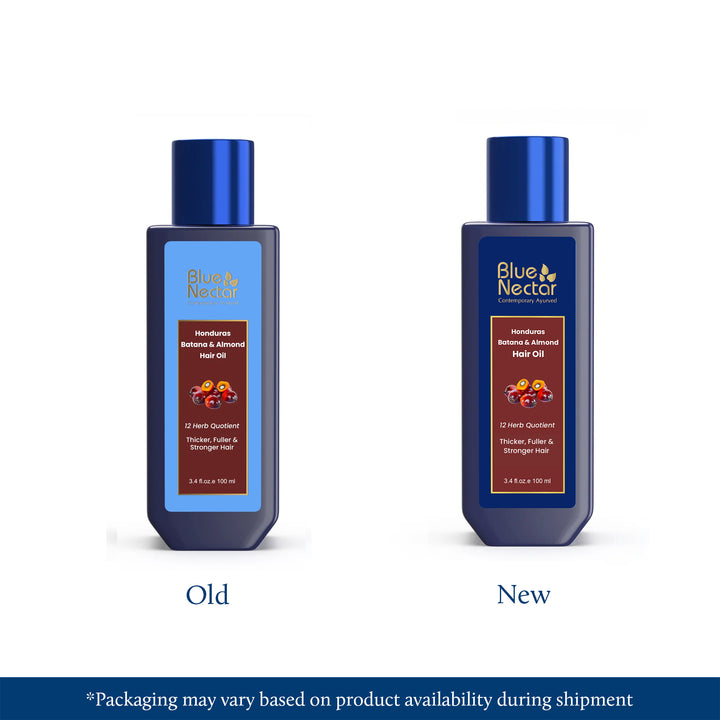 Batana & Almond Hair Oil for Thicker, Fuller & Stronger Hair (12 Herbs)