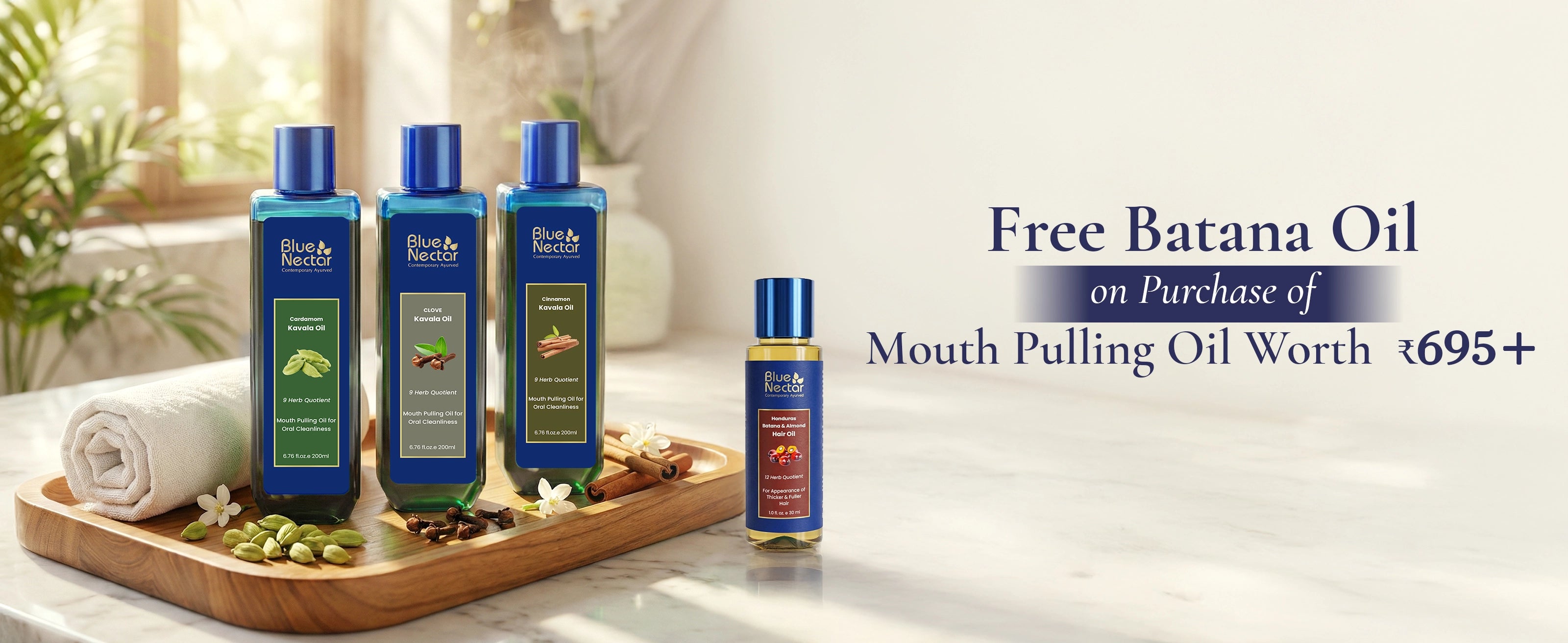 Offer mouth pulling oil